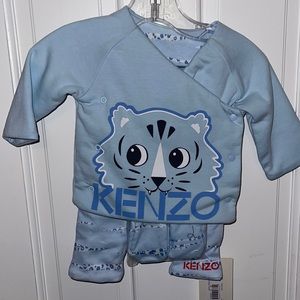 Kenzo Kids Crazy Jungle Set in Light Blue 3M
